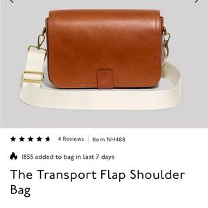 Madewell transport flap shoulder crossbody bag